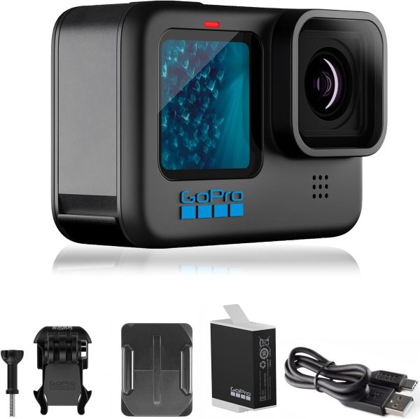 GoPro HERO11 Black – E-Commerce Packaging - Waterproof Action Camera with 5.3K60 Ultra HD Video, 27MP Photos, 1/1.9" Image Sensor, Live Streaming, Webcam, Stabilization