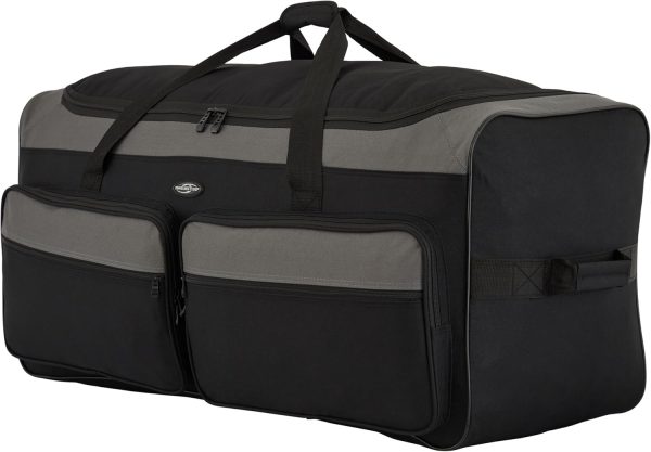 36" Asgard 3-Wheel Rolling Duffel Bag - Image 3