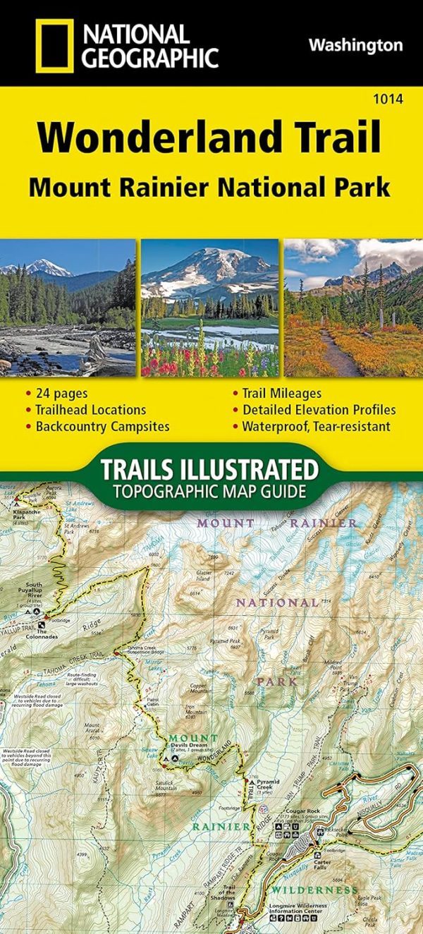 Wonderland Trail Map (National Geographic Topographic Map Guide, 1014)