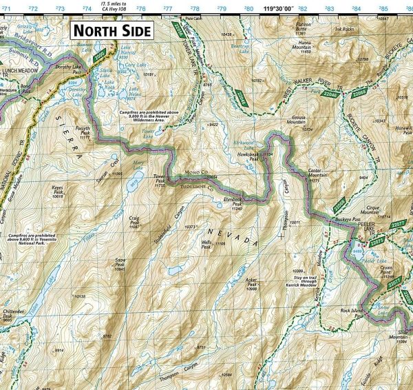 Yosemite National Park Map (National Geographic Trails Illustrated Map, 206) - Image 3