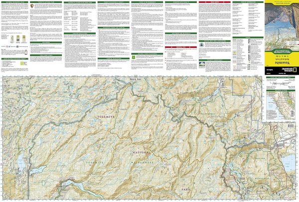 Yosemite National Park Map (National Geographic Trails Illustrated Map, 206) - Image 4