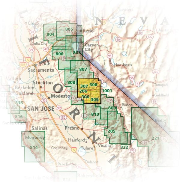 Yosemite National Park Map (National Geographic Trails Illustrated Map, 206) - Image 6